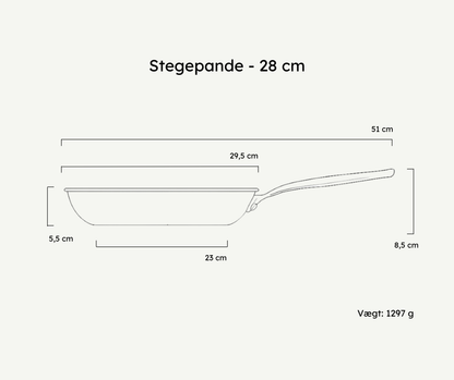 Stegepande 5-ply - 28 cm